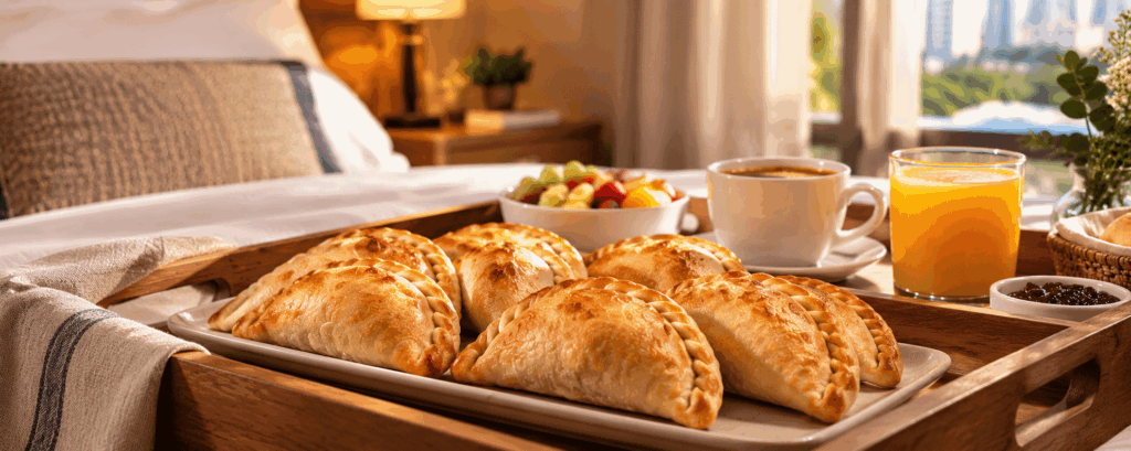 Empanadas congeladas para hotéis e pousadas no bairro Vila Olímpia, em São Paulo - SP